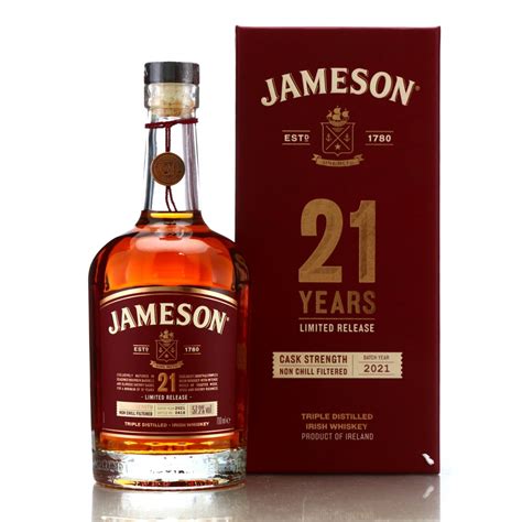 jameson 21 year old whiskey.